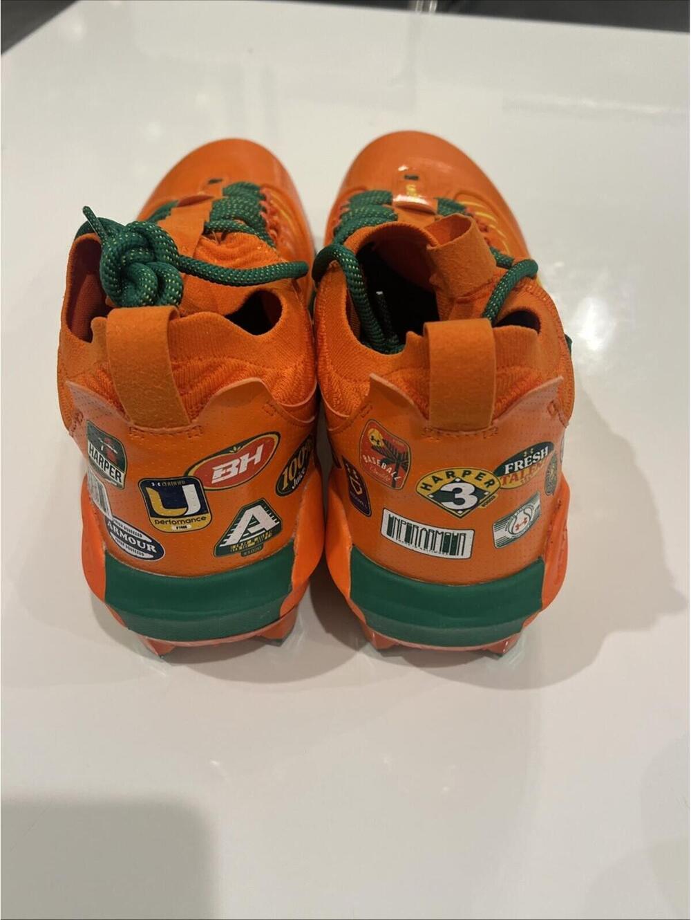 $120 Under Armour Harper 9 Pro TPU LE Bring the Juice Men 14 Baseball Cleats - Picture 11 of 11